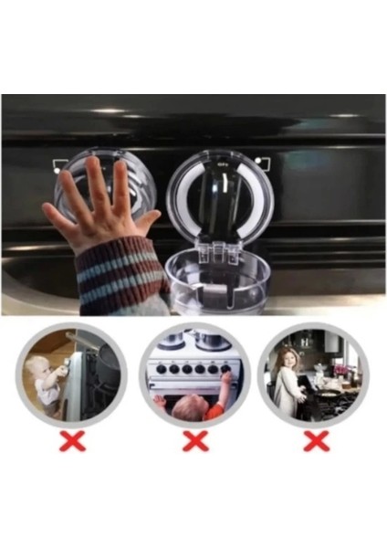 Ocak Düğmesi Koruyucu Kapak 2 Adet