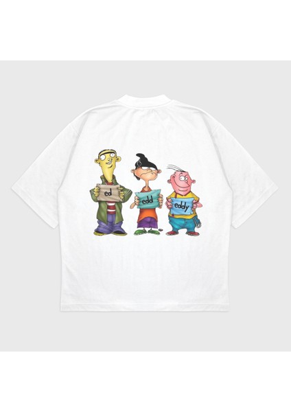 Oversize 'ed, Edd, Eddy' Baskılı T-Shırt modelleri