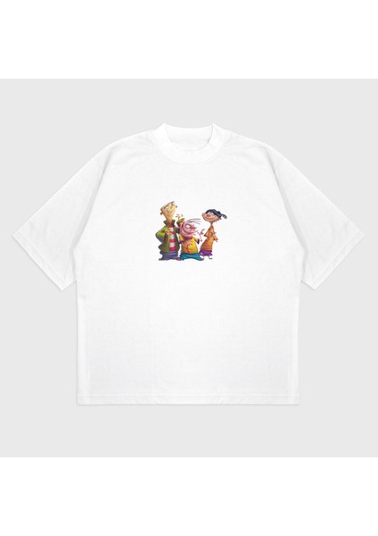 Oversize 'ed, Edd, Eddy' Baskılı T-Shırt fırsatları