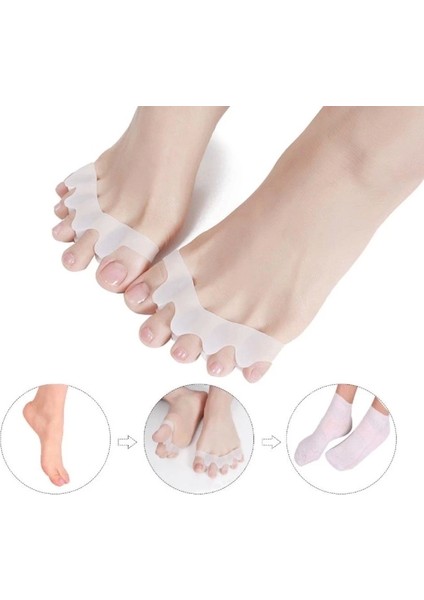 5 Parmak Ayıran Geçmelı Makara Beyaz Renk fırsatları