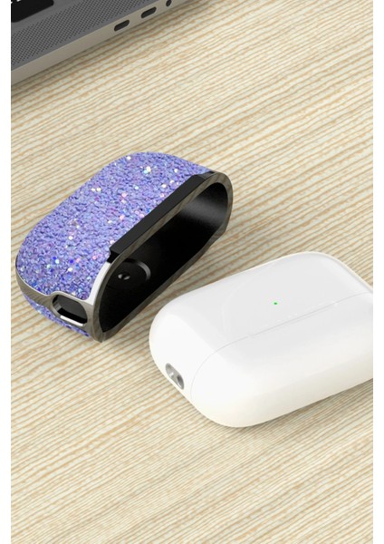 Onegif Airpods 2 (2.nesil) Bright Simli Airpods Kapak - Derin Mor Ynsmr
