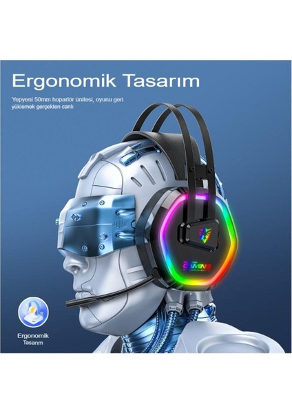 TRG608 USB 7.1 Rgb Oyuncu Kulaklığı