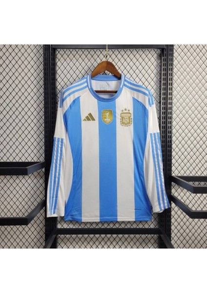 Lionel Messi Arjantin Milli Takım Şampiyonlar Ligi Uzun Kol Yetişkin T-Shrt Forma