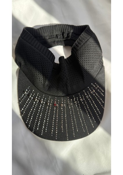 Taşlı Visor Şapka