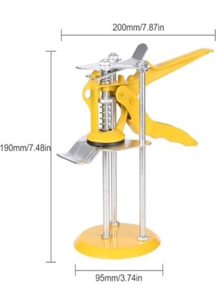 Seramik Seviye Belirleme Kaldıraç Aparatı Metal Gövde 3 Kızaklı modelleri