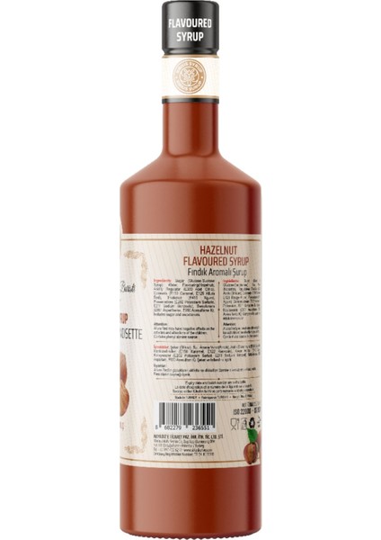 Sirius Premium Fındık Şurup 700 ml - Cam Şişe fiyatları