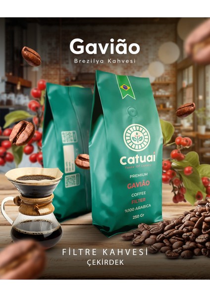 Premium Gaviao Çekirdek Filtre Kahve