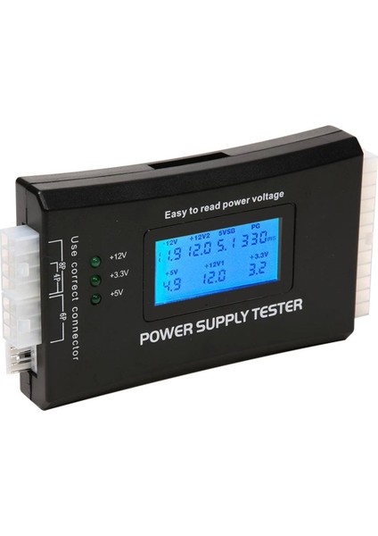 Power Suply Test Cihazı Dijital LCD Ekran Pc 20/24 Pin Güç Kaynağı Test Ölçüm Cihazı Arıza modelleri
