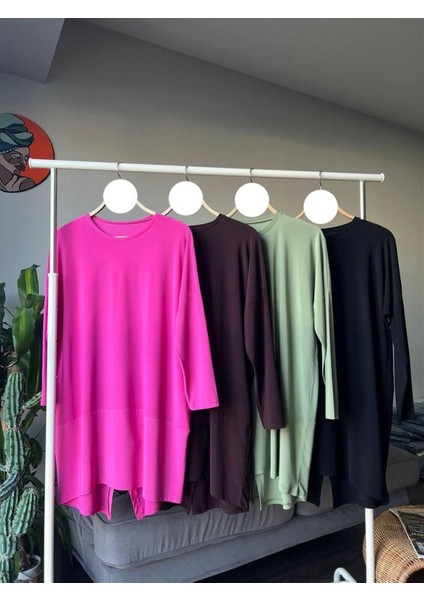 1280 Bisiklet Yaka Makas Tunik