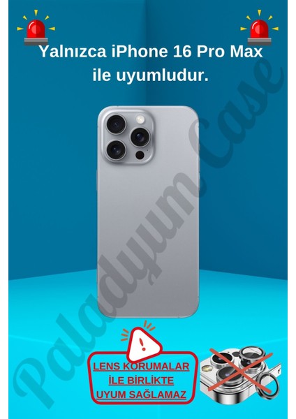 iPhone 16 Pro Max Uyumlu Sararmaz Sert Mika Magsafe Pırlanta Taşlı Şeffaf Siyah Kılıf fiyatları
