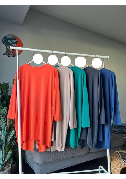 1280 Bisiklet Yaka Makas Tunik