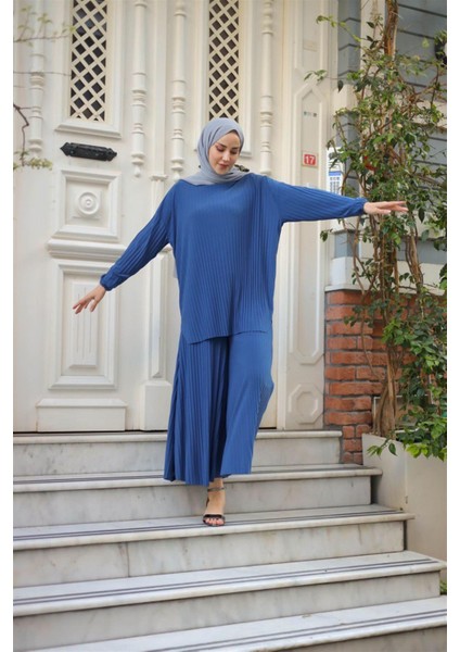 4150 Bisiklet Yaka Piliseli Ela Takım