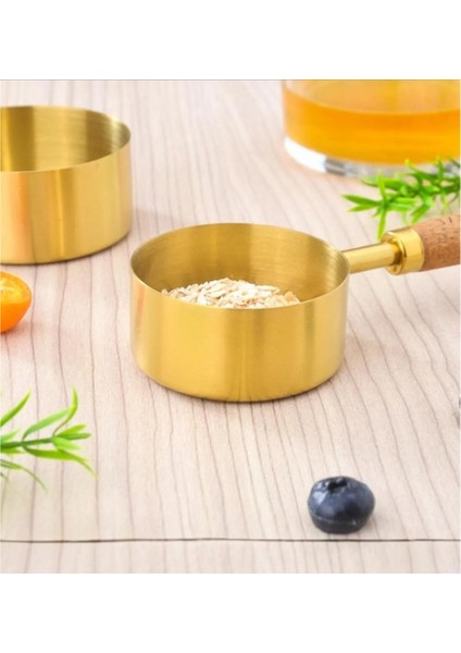 4'lü Ahşap Saplı Ölçü Kaşığı