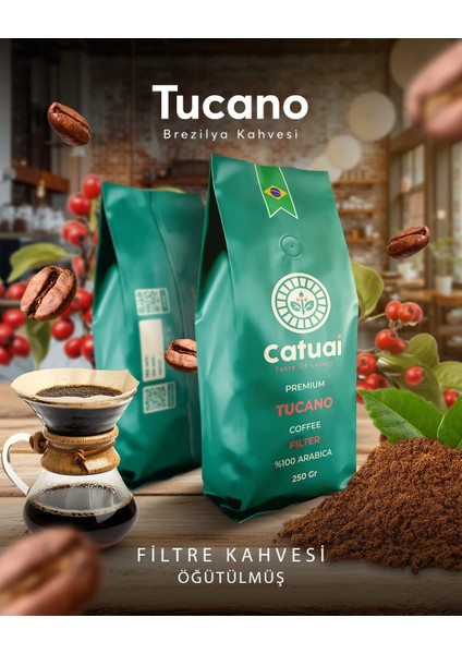 Premium Tucano Öğütülmüş Filtre Kahve 250 Gram fiyatları