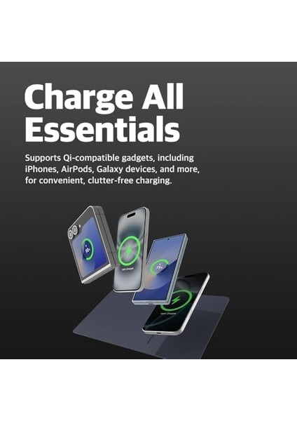 POUT-01101C-MB Hands3 Pro Fare Altlığı, Iphone, Airpod, Samsung Galaxy Için (Gece Mavisi), Plastik, Çok Renkli