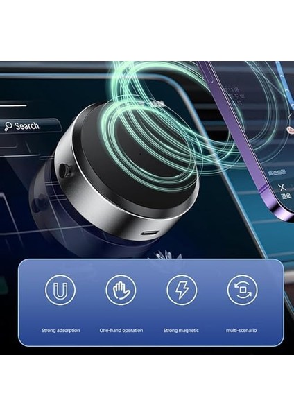 Vakumlu Araç Içi Telefon Tutucu Cama Torpido Üstü Araç Gögse Vakum Sayesin Çok Güçlü Manyetik Tutucu Iphone 12-16 Pro Max Telefon Tutucu Elektronik Vakum Çekici Premium