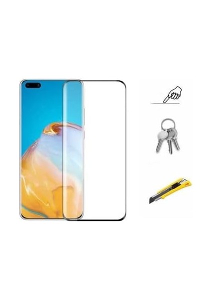 Huawei P40 Temperli 9h Sertlikte Ekran Koruyucu Cam