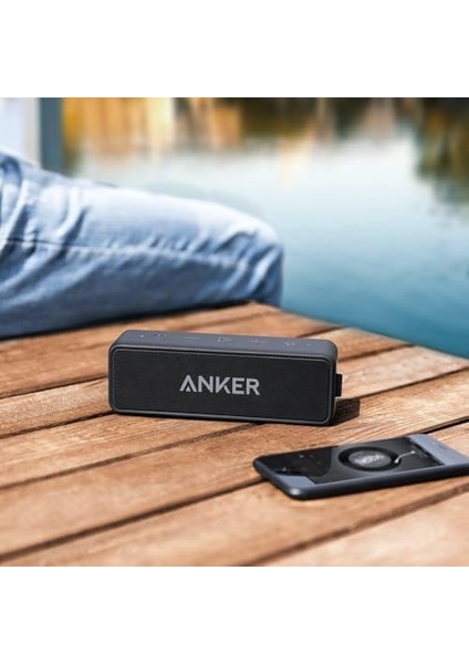 2 Bluetooth Hoparlör, 12W Geliştirilmiş Ses, Ipx7 Suya Dayanıklılık, 24 Saat Çalma Süresi, Kırmızı
