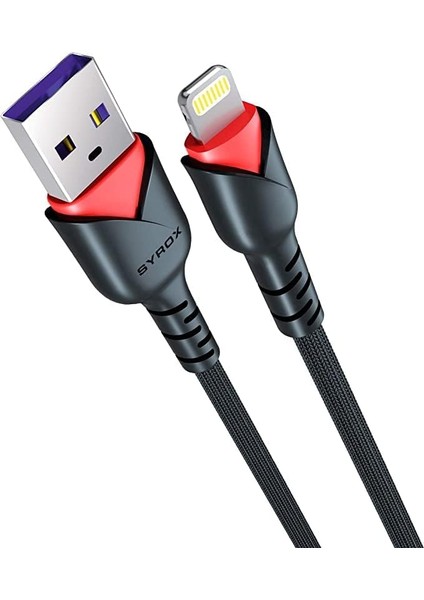 Lightning Şarj ve Data Kablosu 2A Dayanıklı Örgü Model Şarj ve Data Kablosu iPhone 14/13/12//11 Pro/11/xs Max/xr/8/7/6s/6/plus,ipad Pro/air/mini Modellerine Uygun Şarj Veri Transferi Kablosu