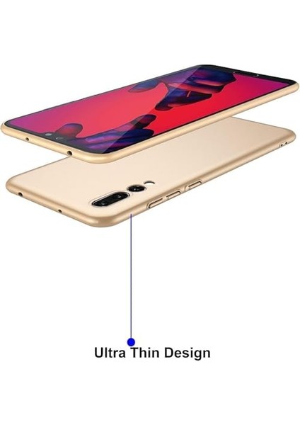 P20 Pro Uyumlu Sert Rubber Silikon Kılıf (Kırmızı)