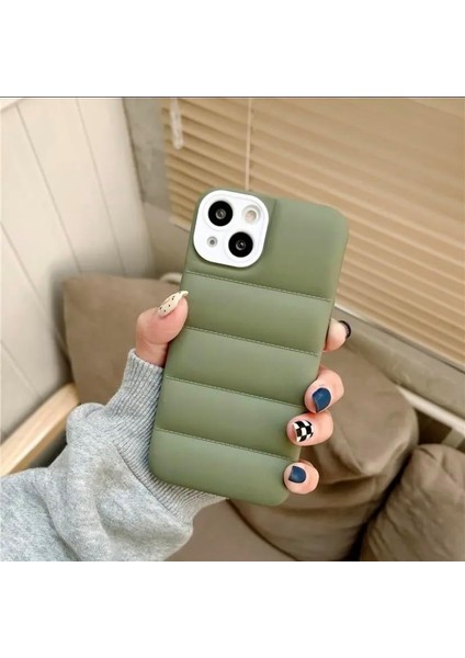 Puffer Kılıf iPhone 14 (Siyah)