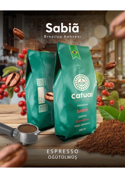 Premium Sabia Espresso Öğütülmüş Kahve