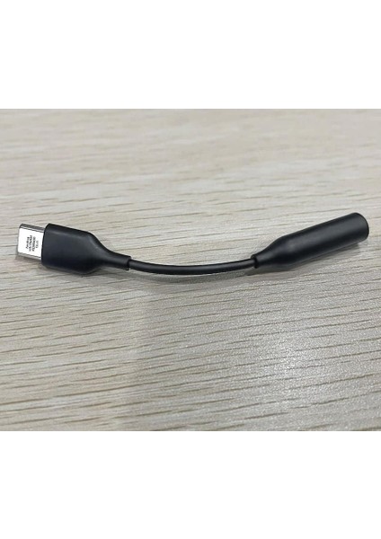 Type-C Için 3.5mm Aux, Kulaklık ve Mikrofon Adaptörü Siyah, Samsung Telefonlar ile Uyumlu
