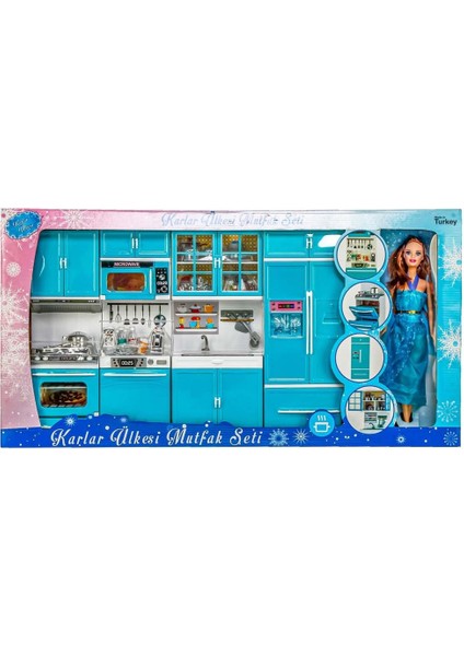 Karlar Ülkesi Bebek ve 4'lü Mutfak Seti