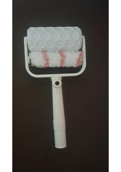 Bal Peteği Desenli Duvar Boyama Desen Rulosu,25 cm , Plastik