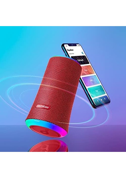 Flare Iı 20W Kablosuz Bluetooth Hoparlör - 360° Ses - Kırmızı - A3165
