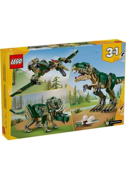 Nessiworld 31151 LEGO Creator 3ü1 Arada T. Rex 626 Parça +9 Yaş