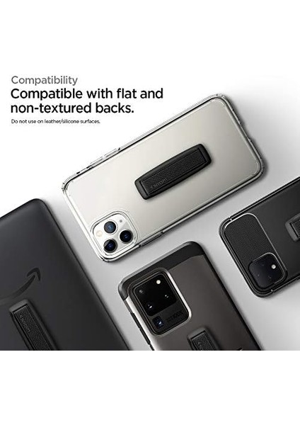 Flex Strap Tüm Cihazlarla Uyumlu / Telefon Tutucu Phone Grip Black - AMP00364