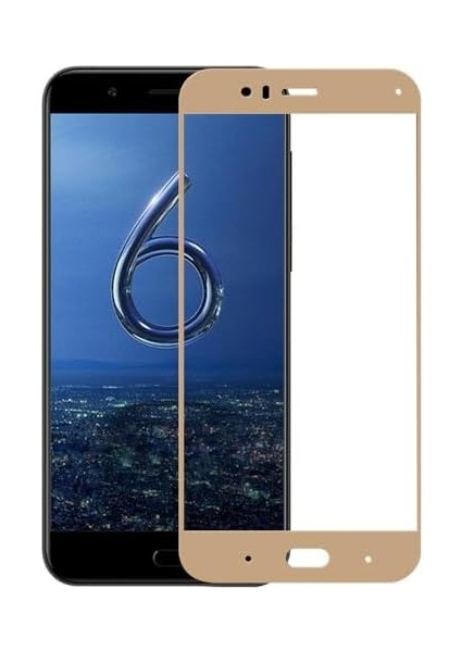 Xiaomi Mi 6 Uyumlu Full Kaplayan Temperli 5d Ekran Koruyucu Cam (Gold)