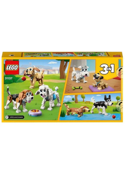 31137 LEGO Creator 3in1 - Sevimli Köpekler 475 Parça +7 Yaş