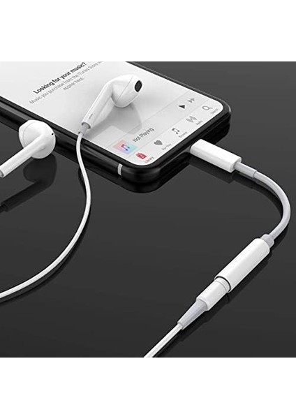 Trend Kulaklık Dönüştürücü iPhone Lightning 7/8/x/11/12/13/14 Bütün iphone ve ipad Modellerine Uyumlu Kulaklık 3.5 Jack Dönüştürücü ve Aux Dönüştürücü Kablo Bluetooth 'lu Tak Çalıştır