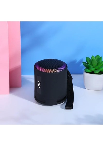 LED Bluetooth 5.3 Tws Çift Hoparlör Bağlantılı Rgb Işıklı Taşınabilir Wireless Hoparlör (Karışık Renk)