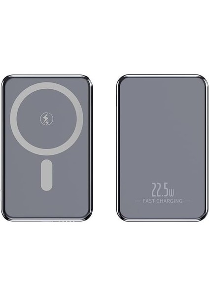 5000 Mah 15W Manyetik Wireless Powerbank Natural Pb-54