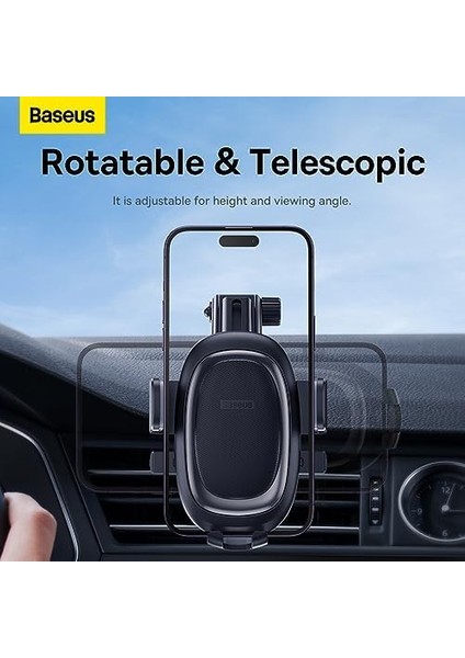 Ultracontrol Pro Serisi Clamp-Type Araç Içi Telefon Tutucu Set Cluster, Siyah