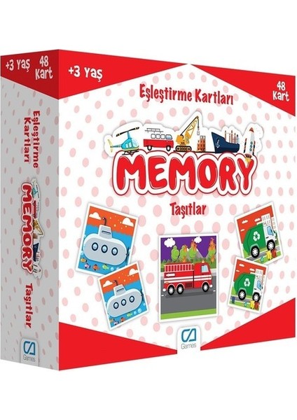 Games Eşleştirme Kartları Taşıtlar 48 Kart 5038