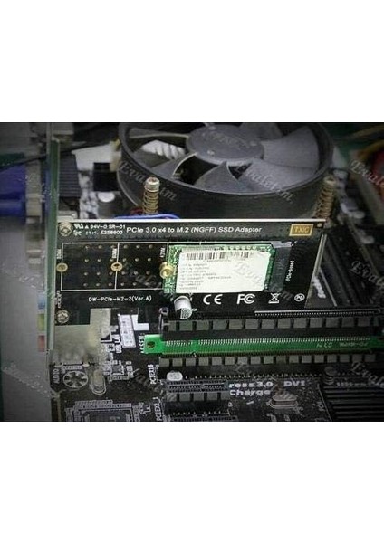 4446 Pci-E Express 3.0 X4 To Nvme M.2 M Key Ngff SSD Çevirici Dönüştürücü Kart Adaptör
