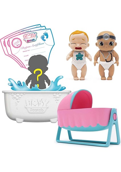 Nessiworld Baby Secrets Sürpriz Figür ve Bebek Arabası Seti