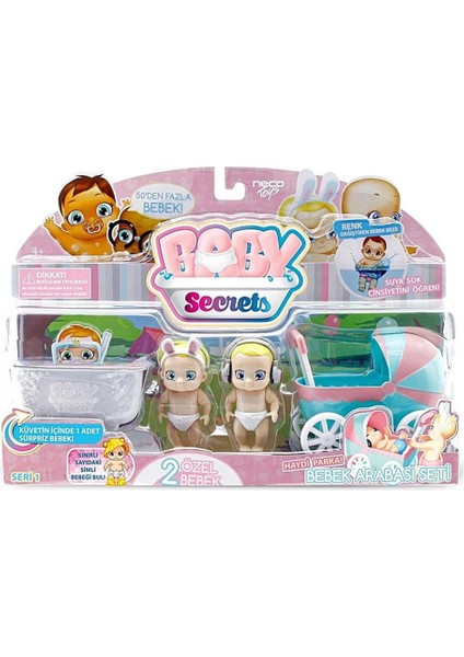 Nessiworld Baby Secrets Sürpriz Figür ve Bebek Arabası Seti
