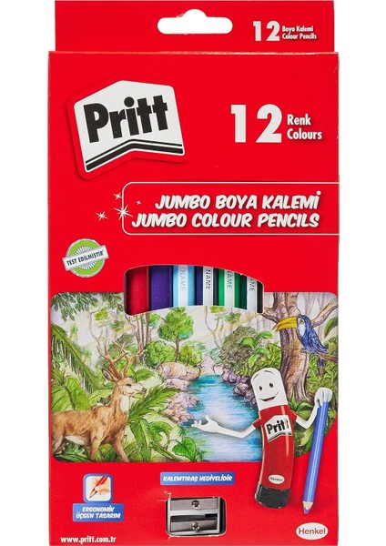 12'li Jumbo Kuru Boya Kalemi