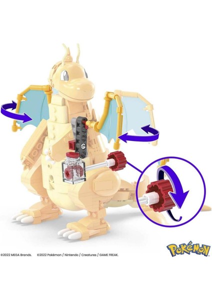 HKT25 Mega™ Pokémon™ Dragonite 387 Parça +8 Yaş
