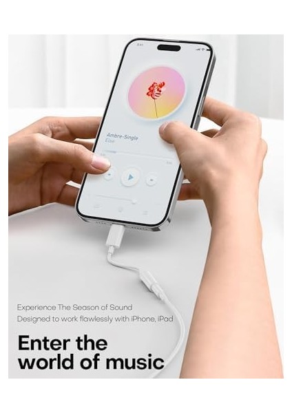 iPhone 16 Pro Max/ 15 Pro/ 15 Için USB C - 3,5 mm Kulaklık Jakı Adaptörü, USB C - Aux Ses Dongle Kablo Kablosu iPad Pro/galaxy S24 S23 Ultra/pixel 9 ile Uyumlu - Beyaz
