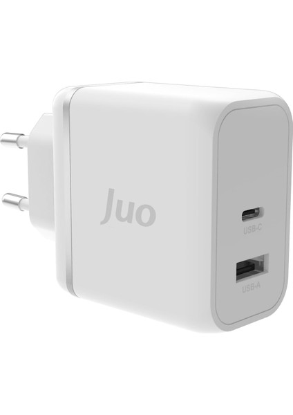 65W Gan Usb-C + Usb-A Şarj Aleti iPhone & iPad & Macbook & Notebook Uyumlu Pd Hızlı Şarj Cihazı