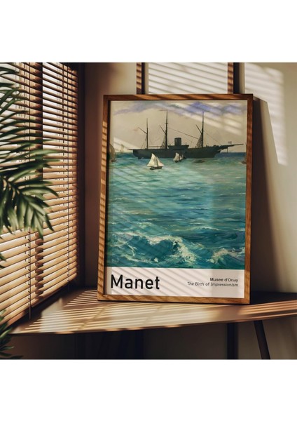 Tanıtım Manet Çerçevesiz Poster, Modern Dekoratif Çerçevesiz Poster, Tablo, Manet-1, 30 x 40