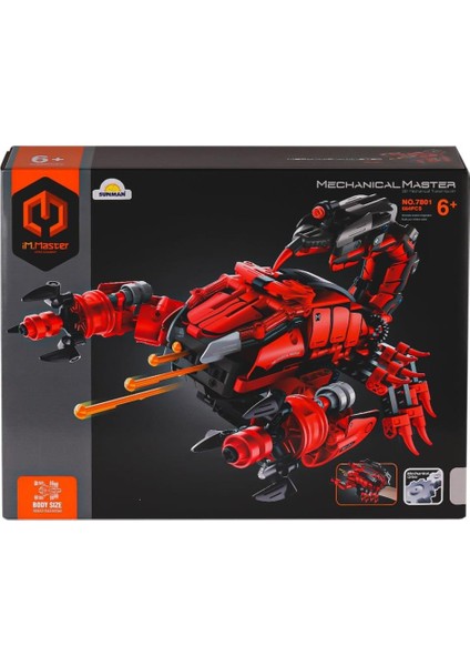 7801 Imm Master Blokları Akrep El Silahı Kırmızı 664 Parça
