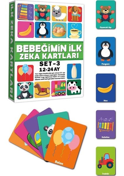 2212 Eğitici Kartlar 12-24 Ay Zeka Kartları -Dıytoys