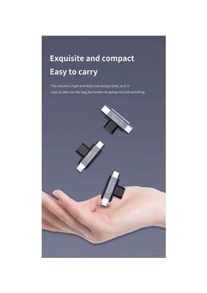 Type C To Lightning/type C Şarj ve 5gbps Veri Aktarımı iPhone Yuva Çevirici Dönüştürücü Otg Adaptör Otgbt
